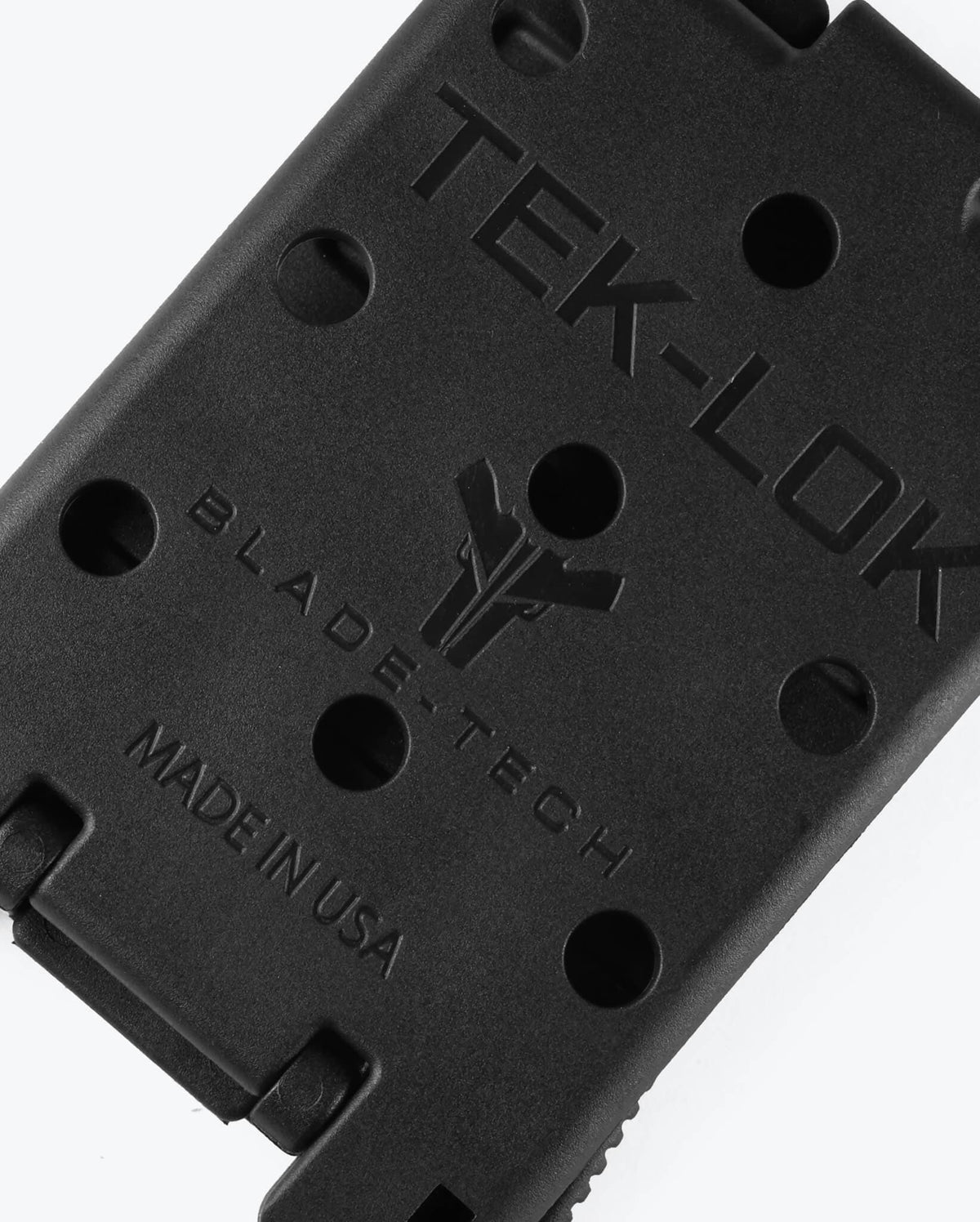Tek-Lok Belt Clip - Close-Up Detail of Blade-Tech Branding | Benchmade Knife Co.