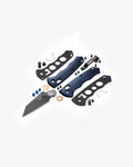 Full Immunity™ Crater Blue Aluminum Wharncliffe - Exploded Components View | Benchmade Knife Co.