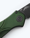 Benchmade 9400 Auto Osborne Green Handle Detail - Close Up View | Benchmade Knife Co.