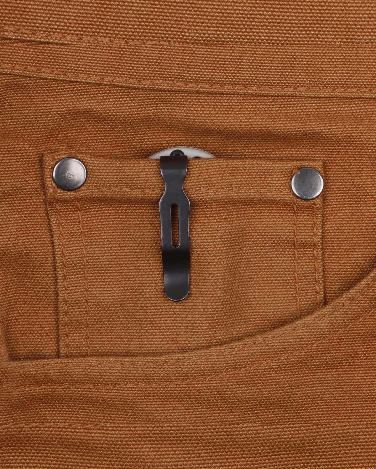 Black Oxide Deep-Carry Clip on Canvas Pocket - Installation Detail | Benchmade Knife Co.