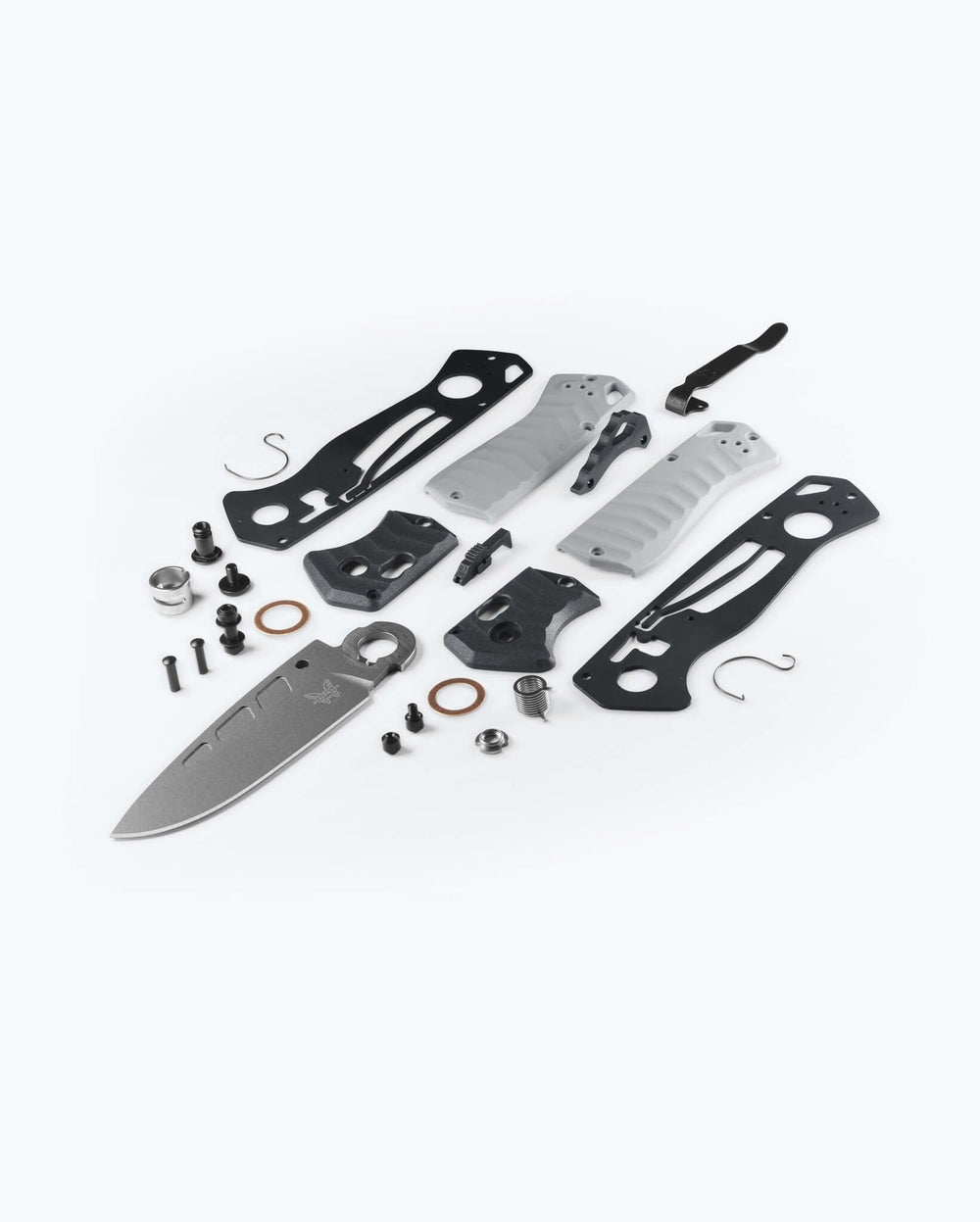 PSK® Gray Grivory® - Exploded View Components Display | Benchmade Knife Co.