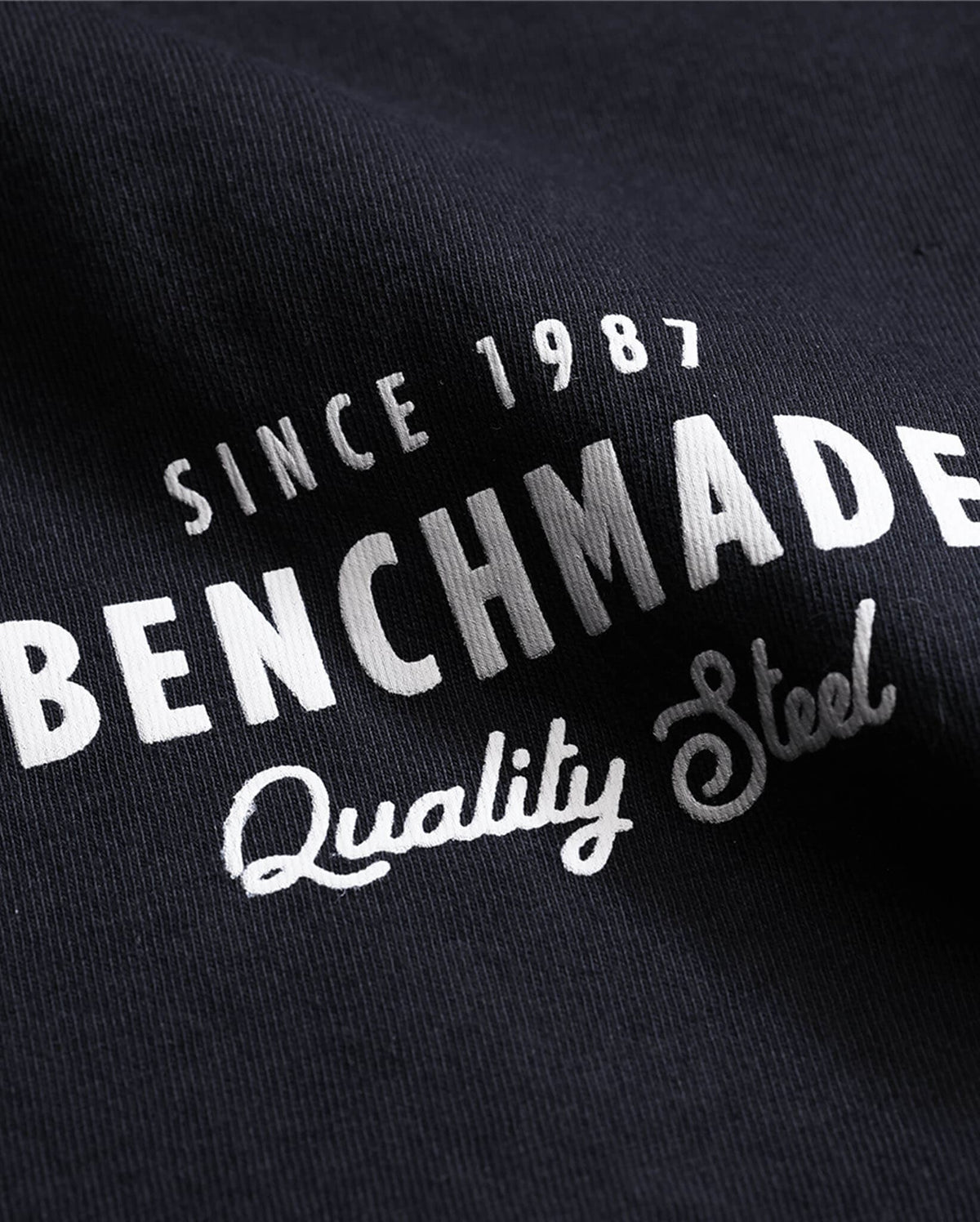 Quality Steel Basic Tee - Front Chest Logo Detail | Benchmade Knife Co.