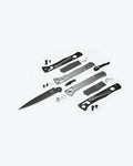 Benchmade Auto Fact Carbon Fiber & Aluminum Knife Components - Exploded Parts View | Benchmade Knife Co.
