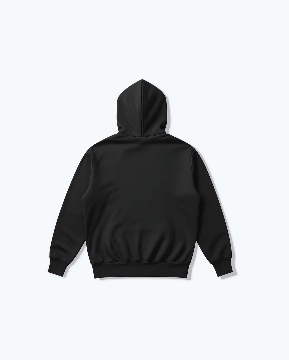 Black Heavy Blackout Pullover Hoodie - Back View | Benchmade Knife Co.