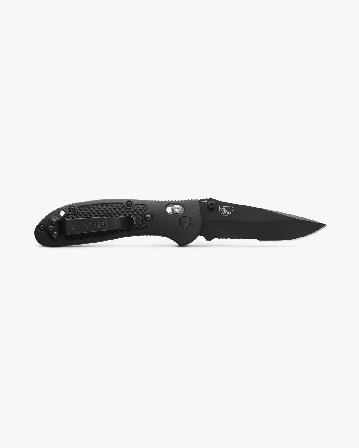 Black Griptilian® S30V Steel Blade - Back Open Profile with Mel Pardue Design | Benchmade Knife Co.