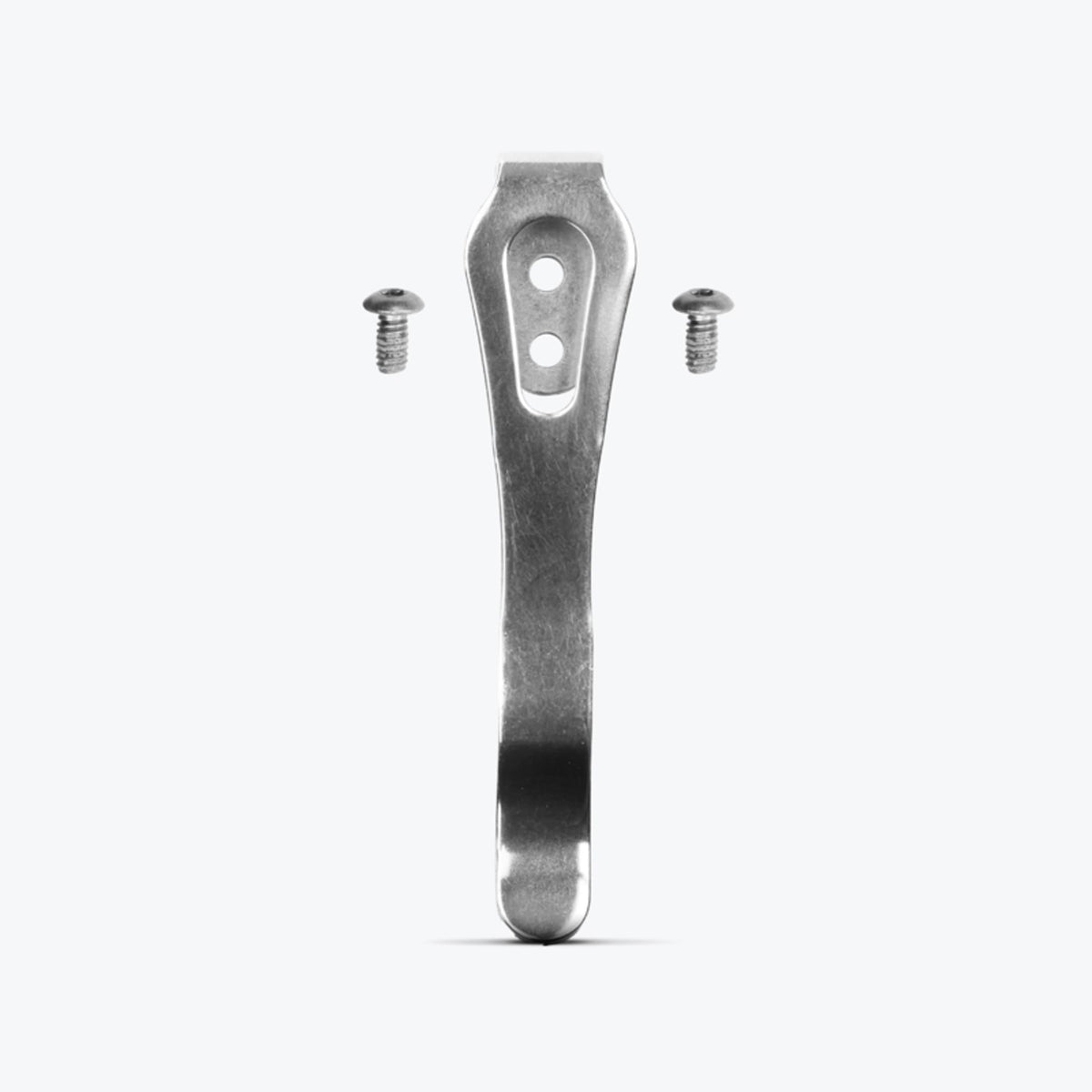 Silver Steel Pocket Clip and Screws Service Kit - Front View | Benchmade Knife Co.