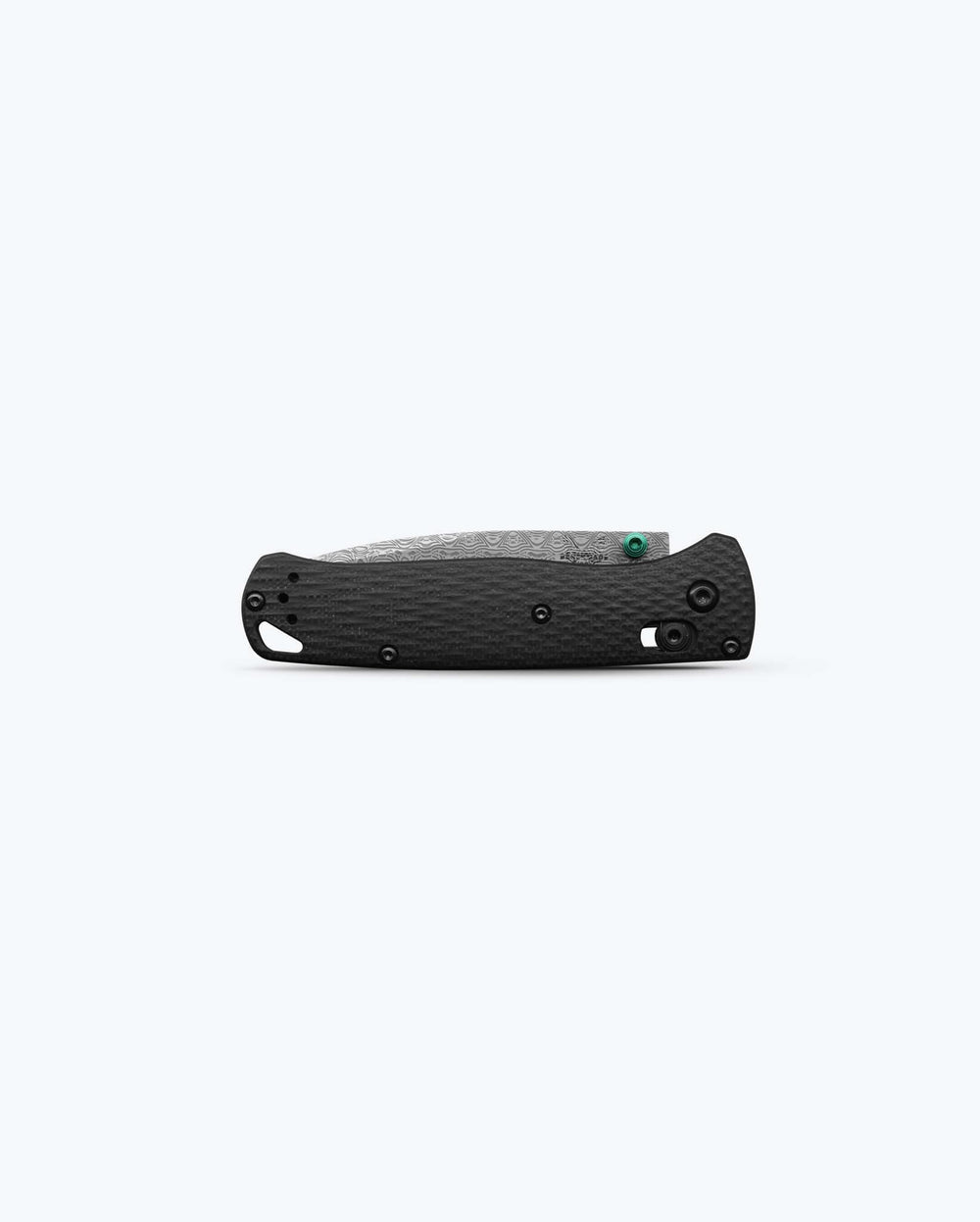 Custom BUGOUT® front view knife closed - Carbon Fiber Handle | Benchmade Knife Co.