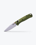 Mini Bugout® Woodland Green EDC Knife - Angled View | Benchmade Knife Co.