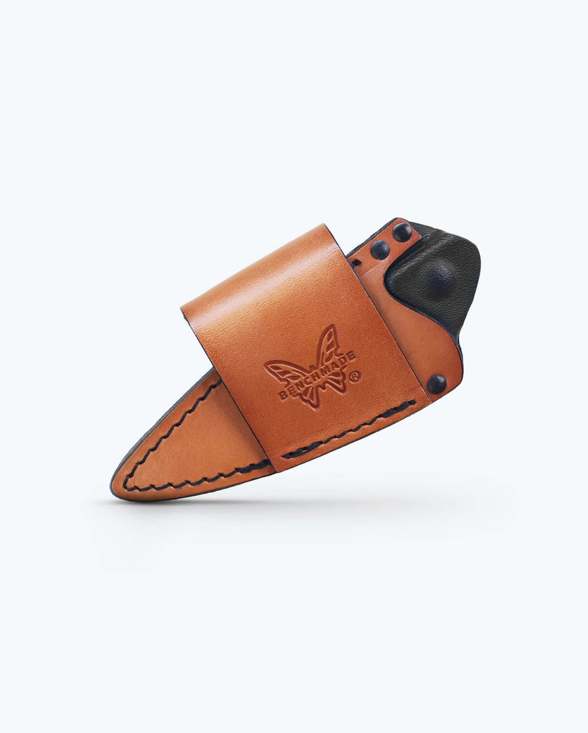 Brown Leather 203 Dacian™ Sheath - Three Quarter Angled View | Benchmade Knife Co.