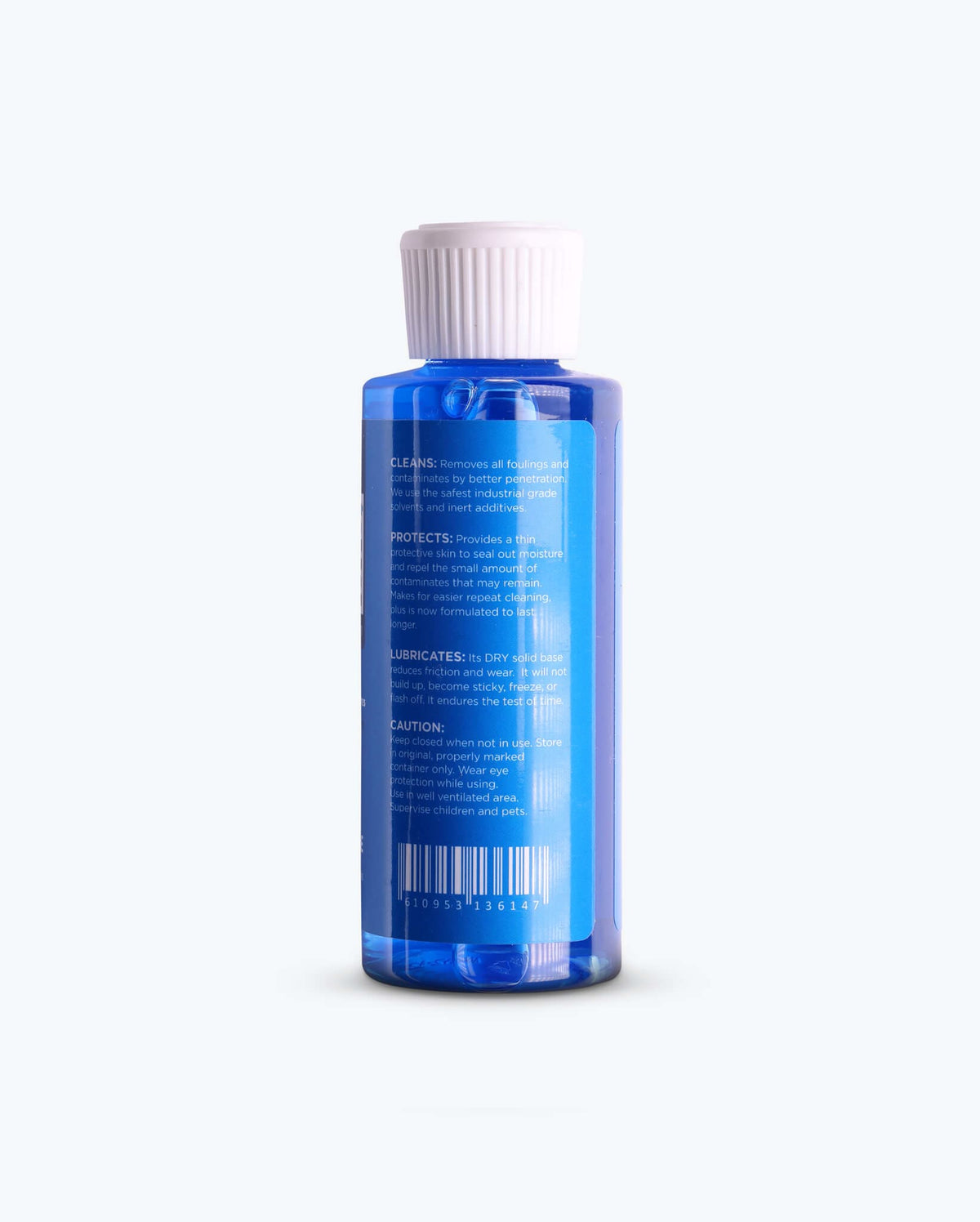 Benchmade BlueLube® Cleaner - Back Label Detail Knife Care Instructions | Benchmade Knife Co.