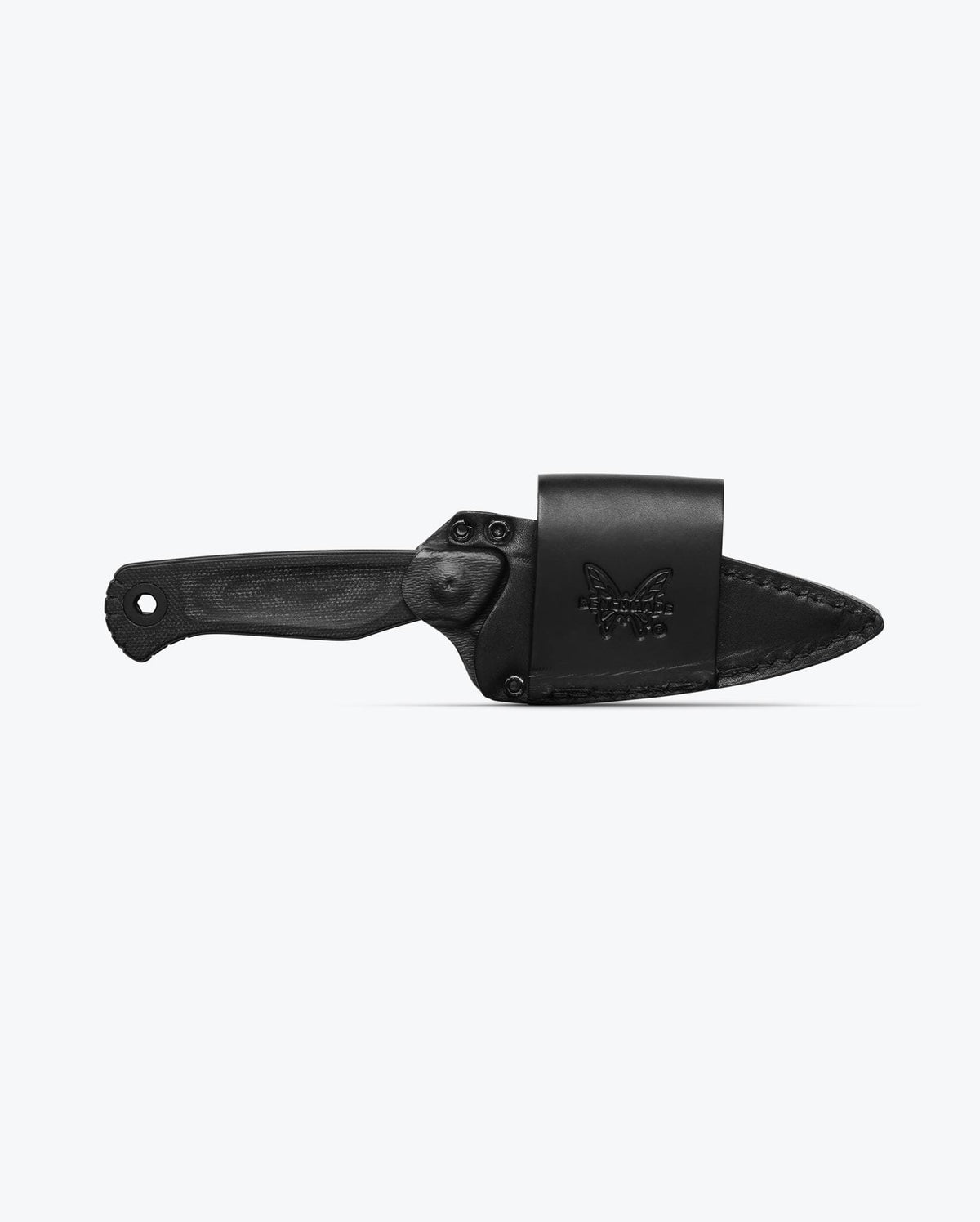 Dacian™ Black Micarta Fixed Blade - Sheath Front View | Benchmade Knife Co.
