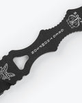 Black SOCP® Dagger close-up view showing tactical engravings - Benchmade Knife Co.