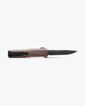 Benchmade Phaeton Dark Earth Aluminum OTF Knife - Flat Profile Open | Benchmade Knife Co.