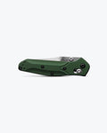 Mini Osborne Green Aluminum Knife Closed Side Profile | Benchmade Knife Co.