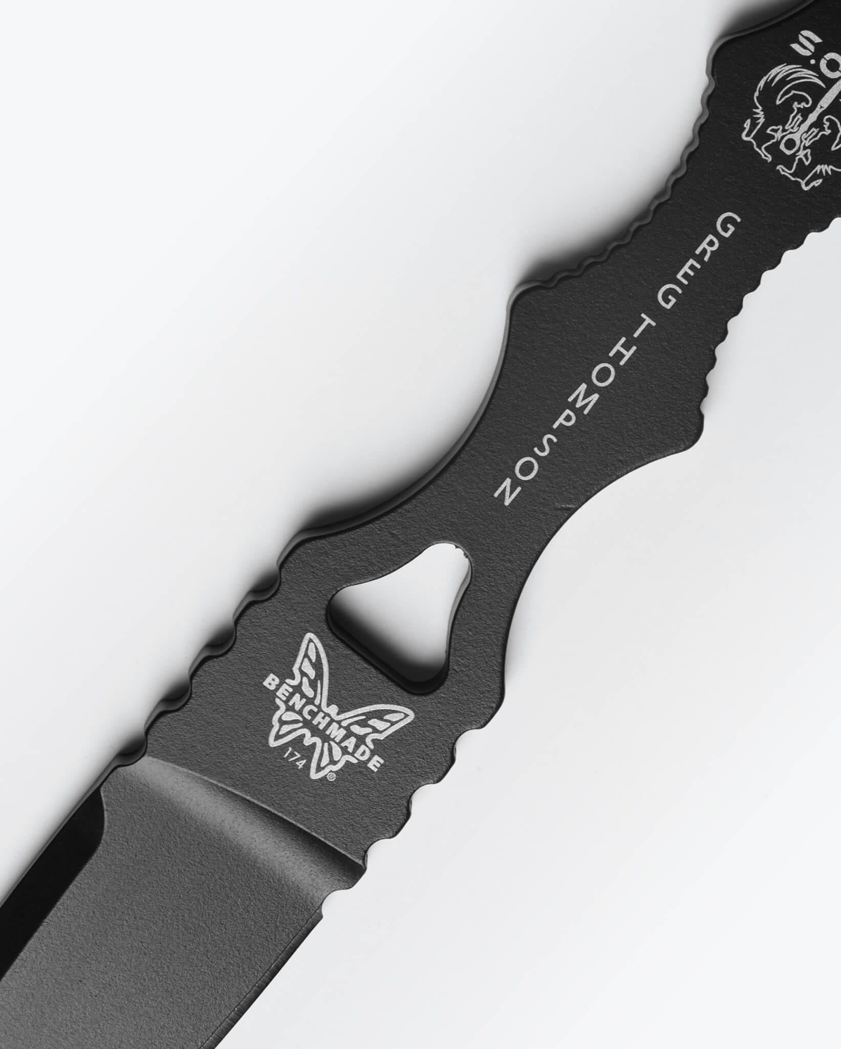 SOCP® Dagger Black Spear-Point - EDC Self-Defense Knife | Benchcmade