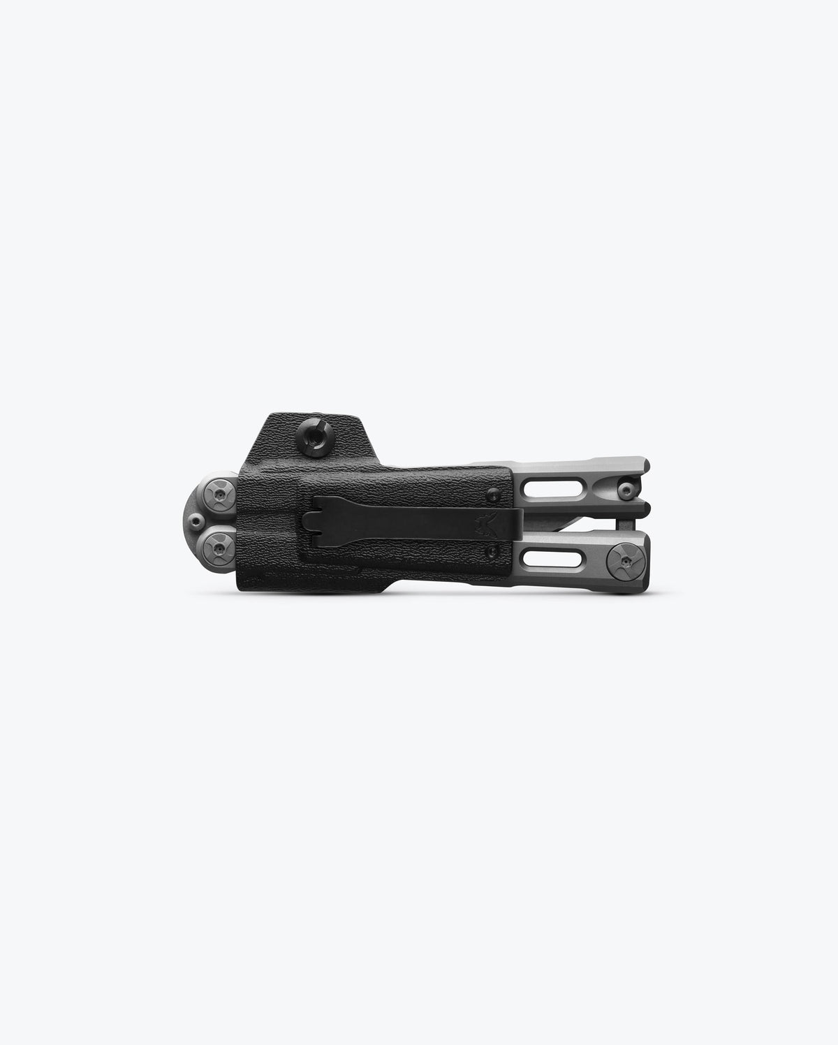 Benchmade Laro™ Gray Titanium Balisong - Closed Side Profile with Sheath | Benchmade Knife Co.