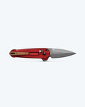 Lowden™ Phoenix Red Aluminum - Back Profile Opened M390 Blade | Benchmade Knife Co.