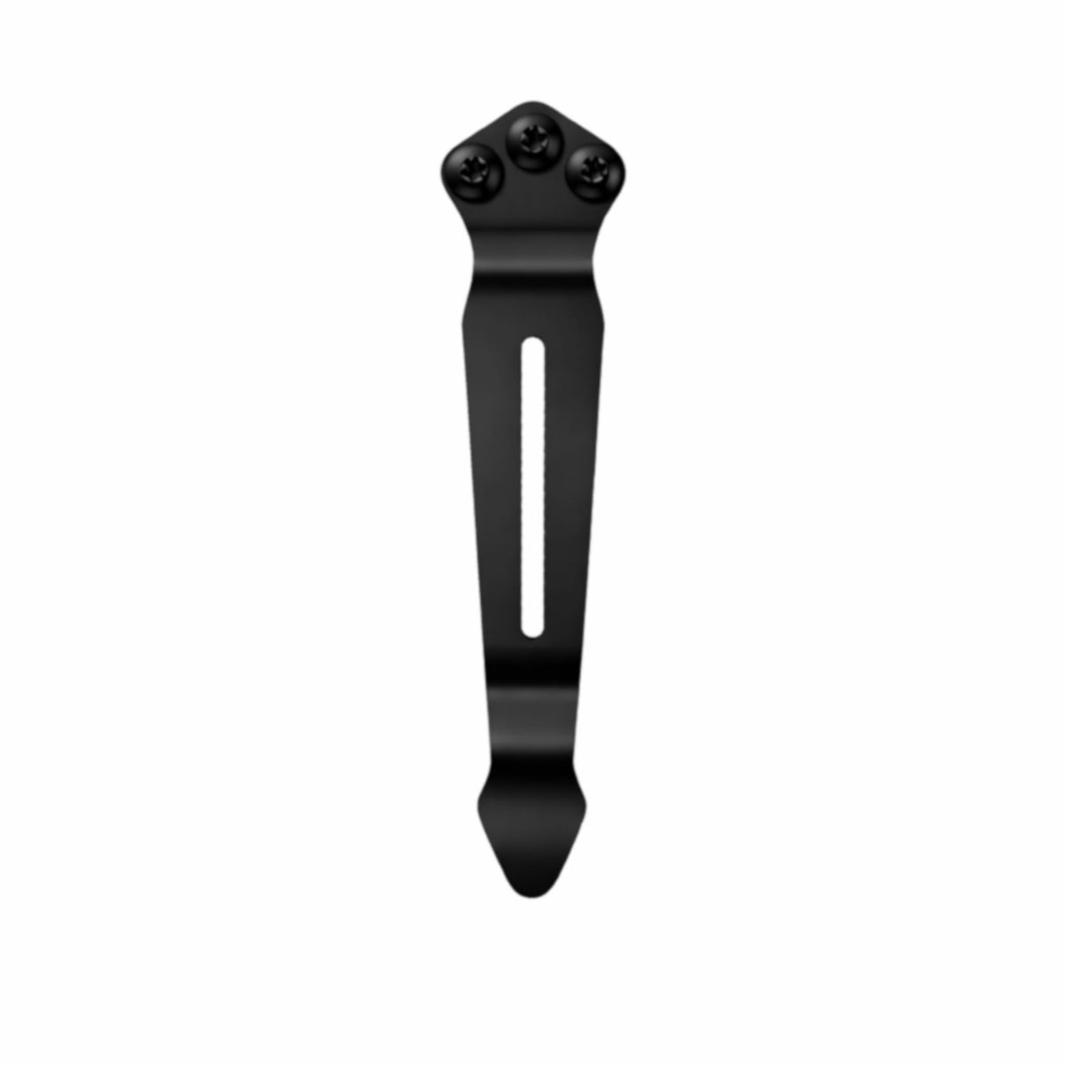 Black Split Arrow Pocket Clip - Vertical Front View | Benchmade Knife Co.