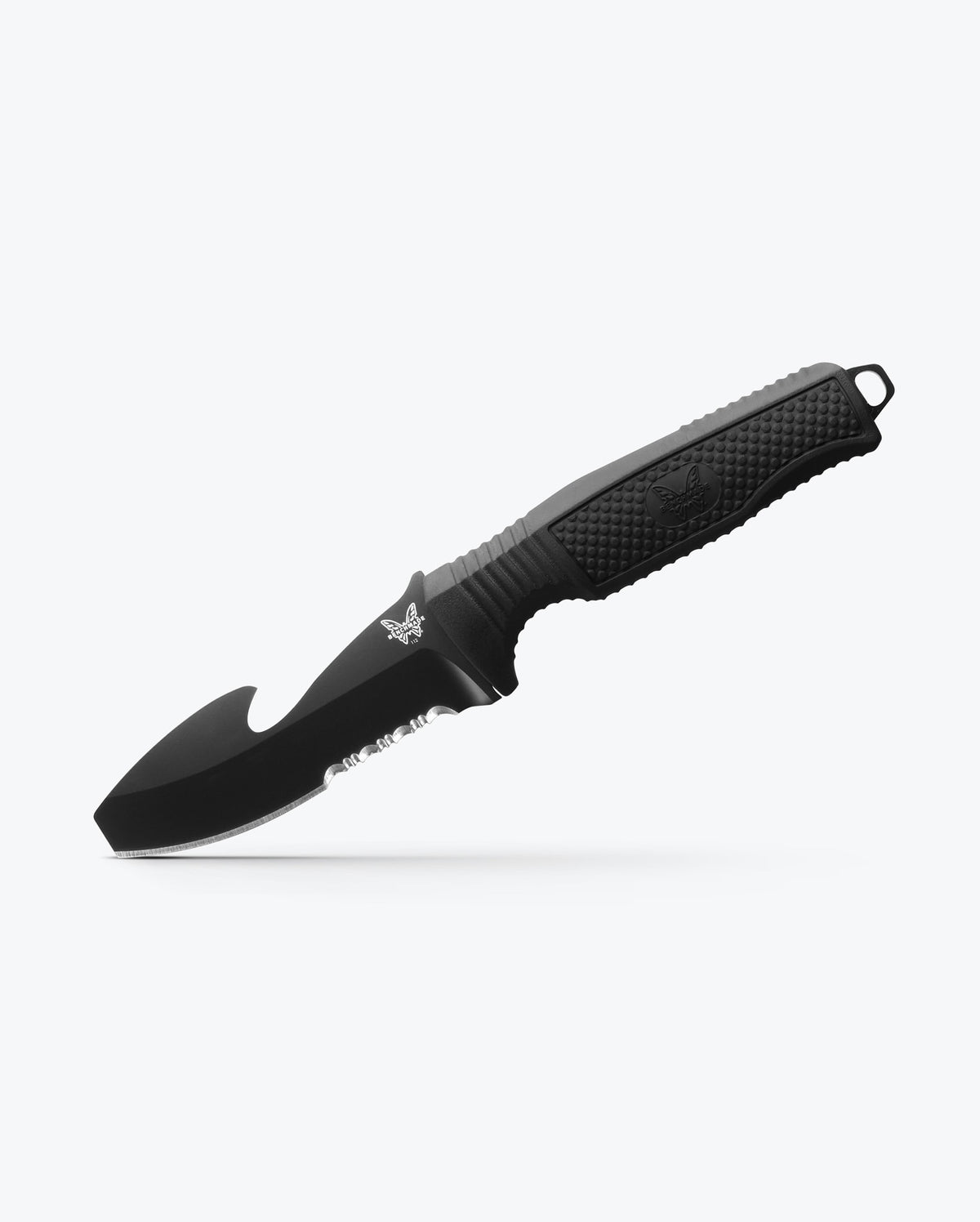 H2O Fixed Dive Knife Black Santoprene® Angled View - Benchmade Knife Co.
