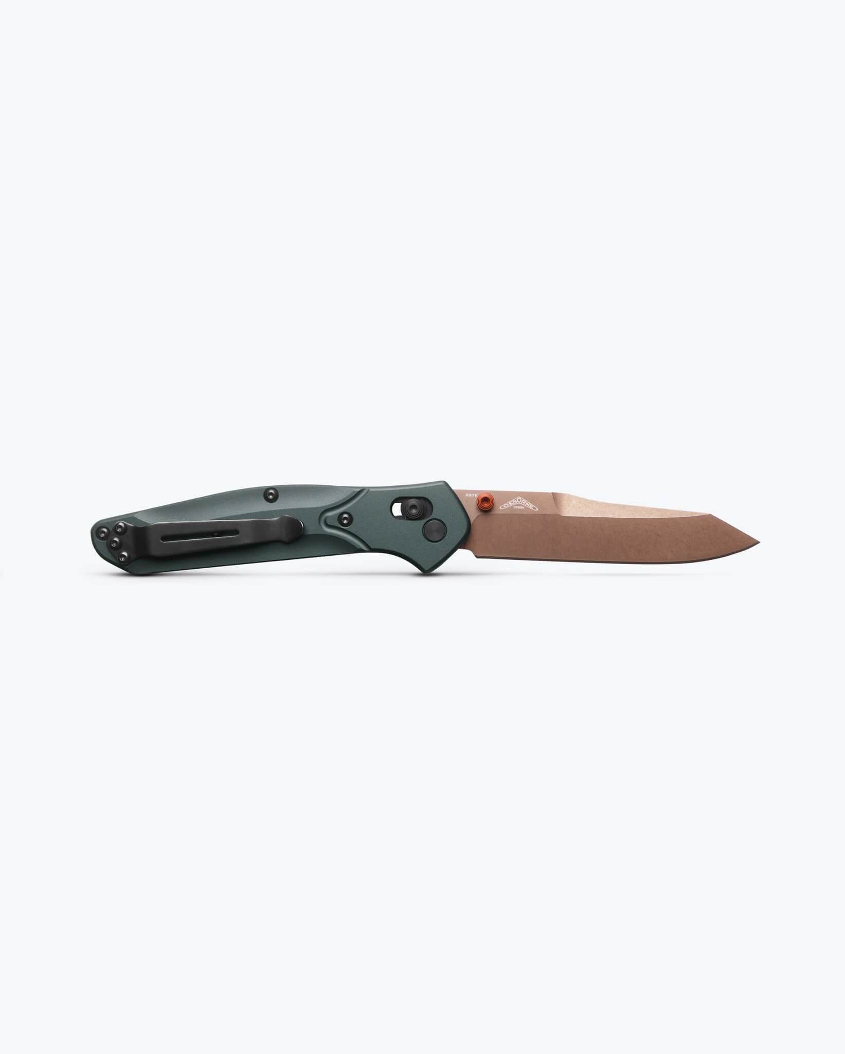 叶 Osborne Taiga Green - Aluminum EDC Pocket Knife | Benchmade
