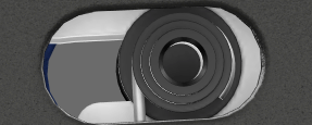 Black Steel AXIS Lock Component - 3D Render View | Benchmade Knife Co.